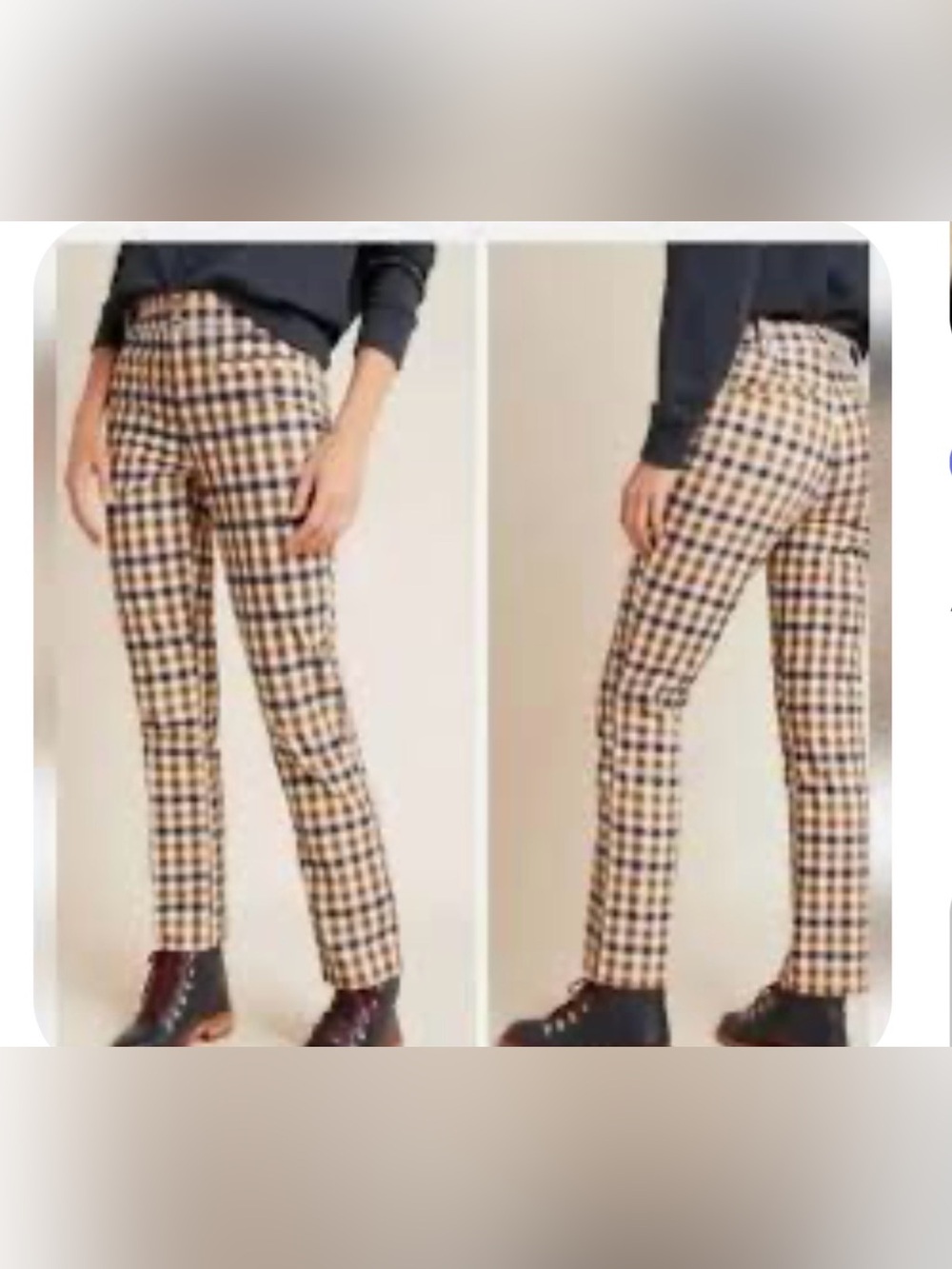 Anthropologie plaid pants 2